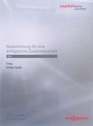 Dachklempnerei I Erthner GmbH Sanitär - Heizung - Bauklempnerei I Auszeichnung der Firma Viessman